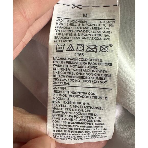 Old Navy white purple bra build in tank top size medium - Picture 4 of 11